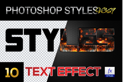 10 creative Photoshop Styles V369