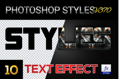 10 creative Photoshop Styles V370