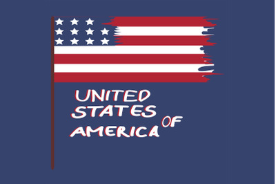 American Flag Vector Illustration