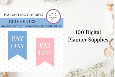 Flags Pay Day Clipart&2C; Pay Day Banner