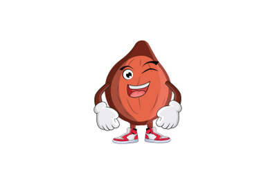 Hazelnut Winking Cartoon Character Design