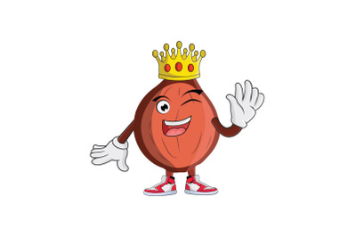 Hazelnut with Crown Royalty Cartoon Character Design