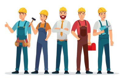 Industrial workers. Professional technician, mechanical engineer with