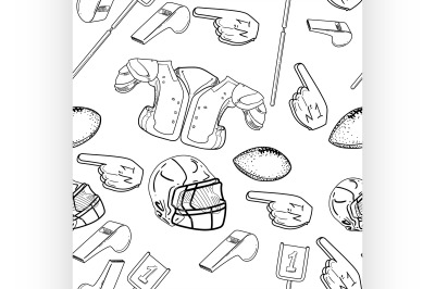 American Football Seamlees pattern