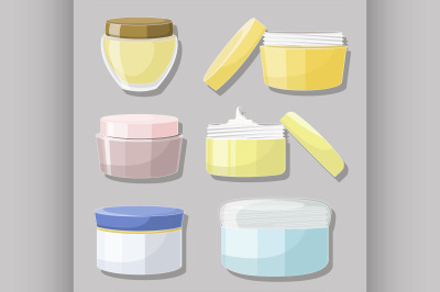 Cream jar set