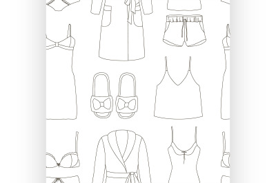 Women homewear, sleepwear and underwear pattern