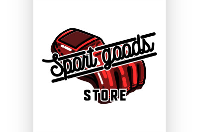 Color vintage sport goods emblem