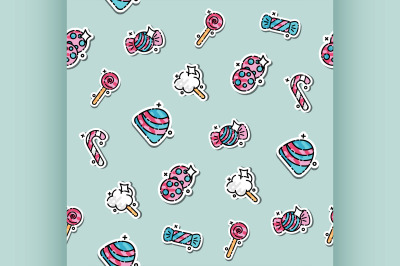 Colored candy pattern