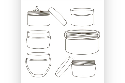 Cream jar set