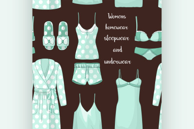 Women homewear, sleepwear and underwear pattern