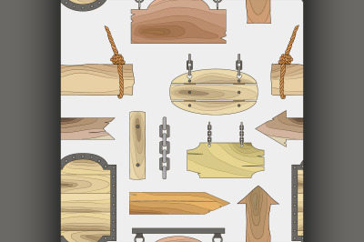 Wood banners boards pattern