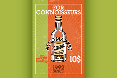 Color vintage alcomarket banner