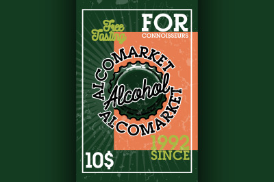 Color vintage alcomarket banner