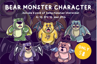Bear Monster Character