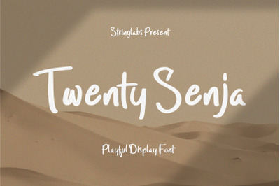 Twenty Senja - Playful Display Font