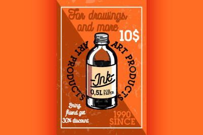 Color vintage art products shop banner