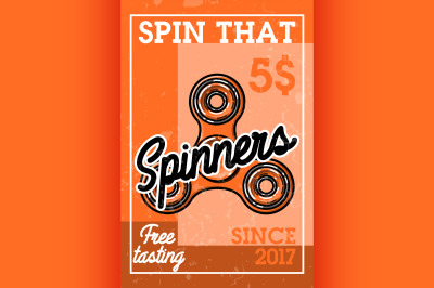 Color vintage spinners banner