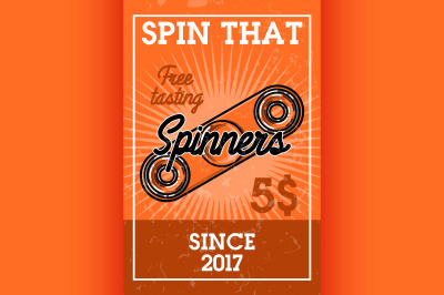 Color vintage spinners banner