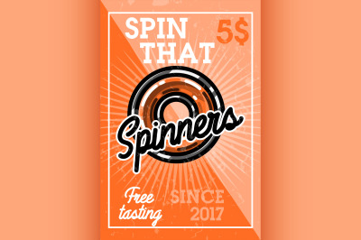 Color vintage spinners banner