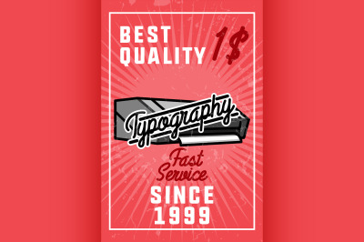Color vintage typography banner