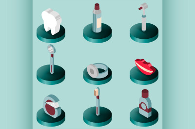 Stomatology flat isometric set