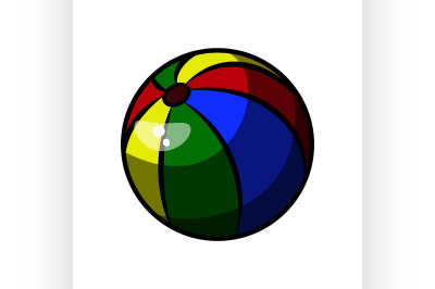 Color Sketch Baby Beach ball