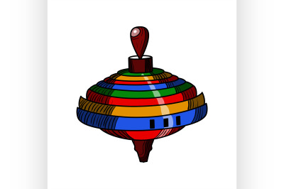 Color sketch of a whirligig