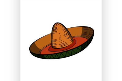 Color Sketch sombrero