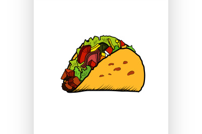 Color Sketch Tacos