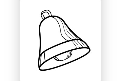 Sketch bell isolated on white