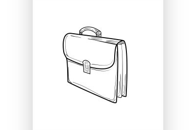 Briefcase sketch icon