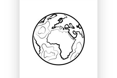 Hand Drawn Sketch Earth