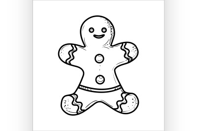 Sketch gingerbread Man