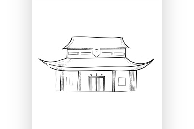 Sketch of the traditional Chinese house