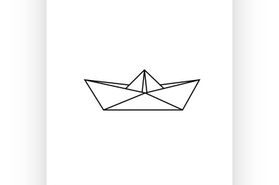 Sketch paper boat