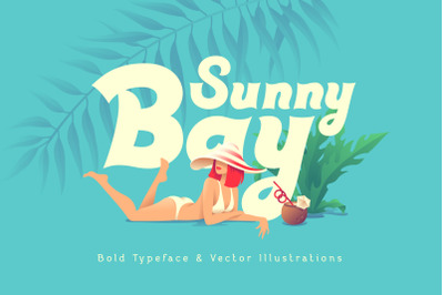 Sunny Bay font and graphics