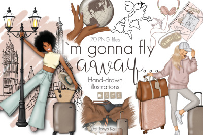 I Am Gonna Fly Away Clipart &amp; Pattern