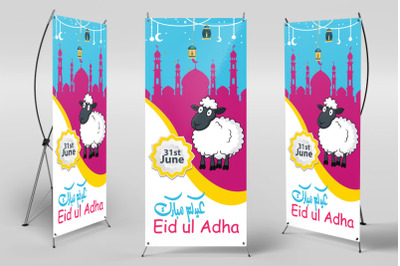 Eid Ul Azha Standee Roll Up banner