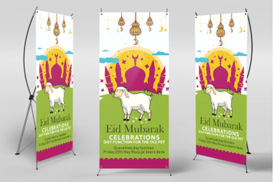 Eid Ul Azha Festival Roll Up Standee Banner