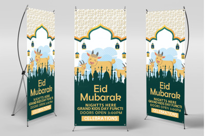 Eid Ul Azha Roll Up Standee Banner