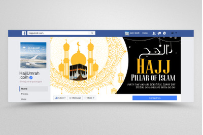 Hajj &amp; Umrah Packages Facebook Banner