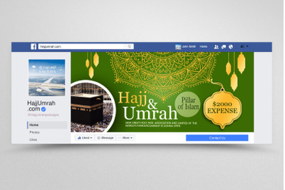 hajj &amp; Umrah packages Facebook Banner