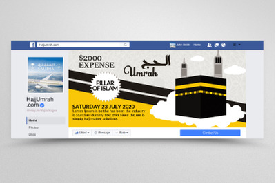 Hajj &amp; Umrah Packages Facebook Banner