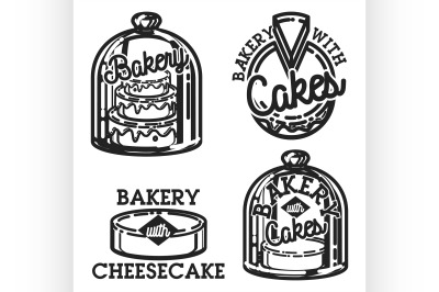 Vintage bakery emblems