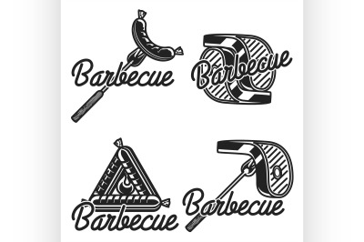 Vintage barbecue emblems