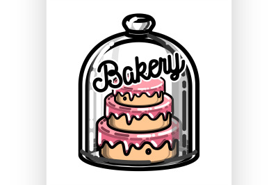 Color vintage bakery emblem