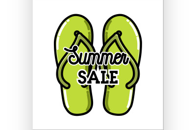Color vintage summer sale emblem