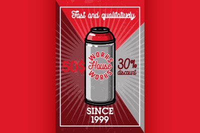 Color vintage house works banner