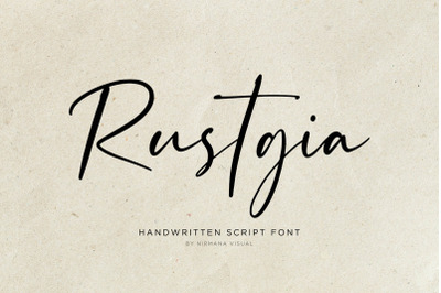 Rustgia - Handwritten Script