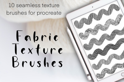 Fabric seamless texture brushes for Procreate